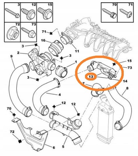 Китай 9657083380 НОВИЙ КАБЕЛЬ РЕЗОНАТОРА ШЛАНГА ДЛЯ ТУРБО MAZDA 3 BK BL 1.6D 1.6 DI CD