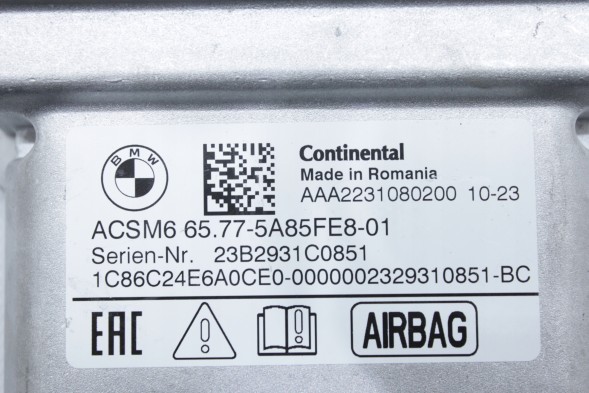 BMW OE 5A85FE8 65775A85FE8 5B31499 5A78695 5A75879 5A70825 5A6AC11 5A5A583 5A58912 5A57FA1 5A54689 КОНТРОЛЕР ПОДУШКИ AIRBAG ACSM6 BMW G60 G61 G70 iX I20 G05 G06 G07 G09 XM