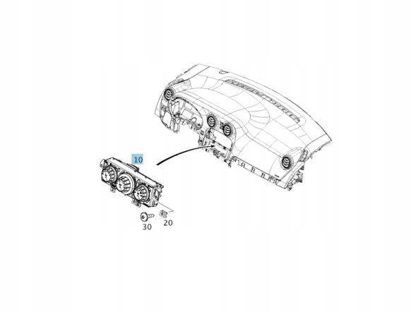 Mercedes-Benz OE A4158300700 ПАНЕЛЬ КОНДИЦІОНУВАННЯ ПОВІТРЯ MERCEDES CITAN W415