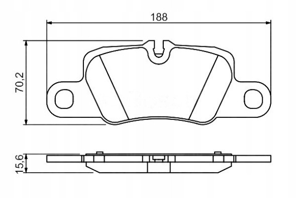 Bosch 0 986 494 431 BOS/GIFT Гальмівні колодки porsche задня панамера 09- bosch