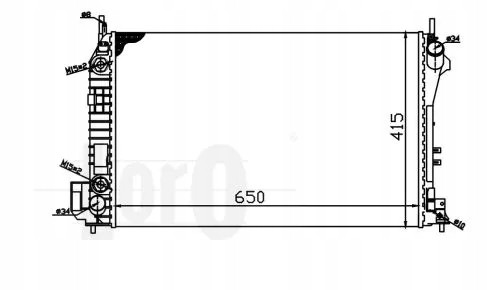 Abakus 037-017-0081 Радіатор охолодження croma mondeo signum vectra c 2.0-