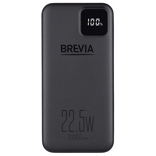 45320PB BREVIA Універсальна мобільна батарея Brevia 30000mAh LCD 22 5W Black