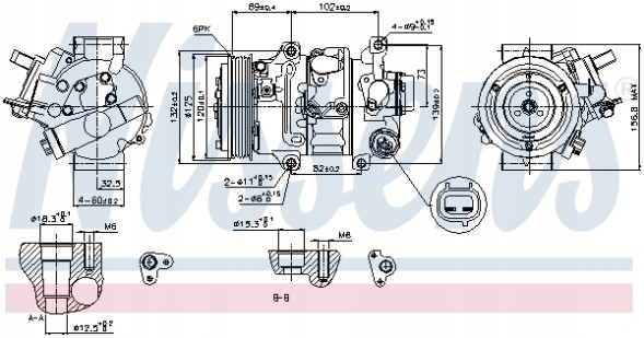 Nissens 89314 Компресор кондиціонера nissens 89314