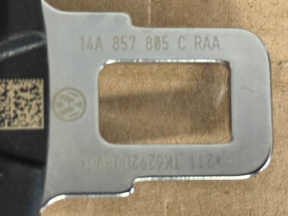 Volkswagen OE 14A857805C / 14A857806C VW ID.7 2023-2026 РЕМЕНІ БЕЗПЕКИ ЗАДНІ КОМПЛЕКТ ОРИГІНАЛ