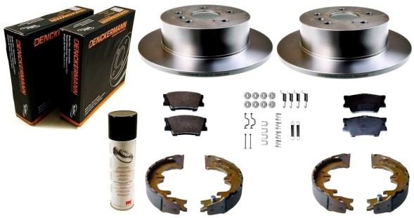 DKM ALL3282B Диски гальмівні колодки, барабани TOYOTA CAMRY 2006-2011 ЗАДНІ КОМПЛЕКТ 281мм x 10мм