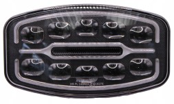 TT Technology TT.11012 СВІТЛОДІОДНА ФАРА 55W ОВАЛЬНА З ПОДВІЙНИМ ДИНАМІЧНИМ ГАБАРИТНИМ СВІТЛОМ