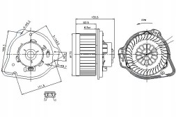Nissens NIS87020/RS2 Вентилятор повітродувки nissens 9171429 30755485 91660 + комплект водія #3