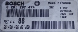PSA 0261207474 9643840680 CZYSTY przygotowany w SDK Блок керування двигуном 0261207474 9643840680 ЧИСТИЙ або ЗАПИШУ