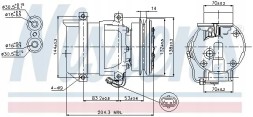 Nissens 89108 Компресор компресора кондиціонера 89108 nissens