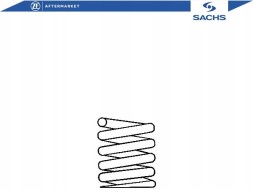 Sachs SAC997 262/RS2 Пружина підвіски sachs 1243212204 a 813 955 106
