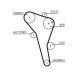 K015622XS GATES Рем комплект ГРМ