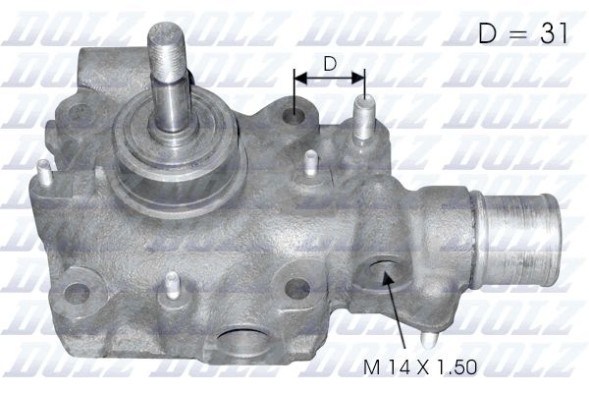 V-maxzone Part VIC-124109 Насос охолоджуючої рідини DOLZ B114 для IVECO DAILY I, DAILY II