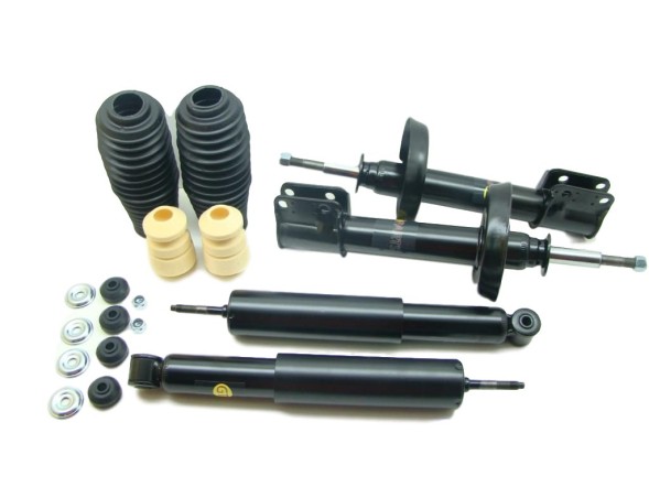 GT-Parts GT023602x2+033603+3610 Амортизатори х4 ПЕРЕДНІ + ЗАДНІ + бампери + чохли OPEL CORSA AB TIGRA