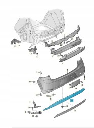 Volkswagen OE 5G6807568F9B9 Задній дифузор ASO VW