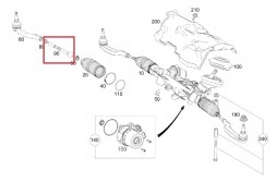 Mercedes-Benz OE A2473380100 Mercedes glb x247 рульова тяга ліва/права oe