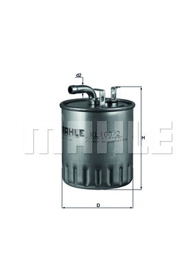KL100 2 MAHLE ORIGINAL Фільтр палива