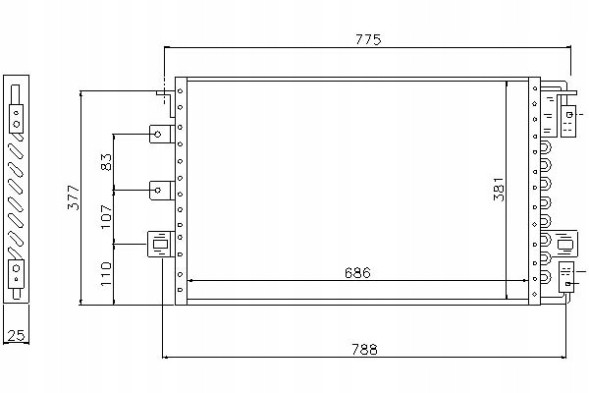 Nissens 86220271 NIS Nis94680 охолоджувач кондиціонера chrysler voyager і + помічник водія #33
