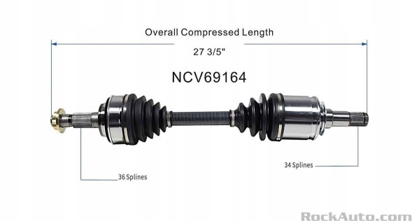 GSP NCV69164 TN18165 434300C020, 434300C040 Піввісь комплектна передня ЛІВА ПРАВА Toyota Tundra Sequoia 2007-2022