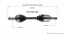 GSP NCV69164 TN18165 434300C020, 434300C040 Піввісь комплектна передня ЛІВА ПРАВА Toyota Tundra Sequoia 2007-2022