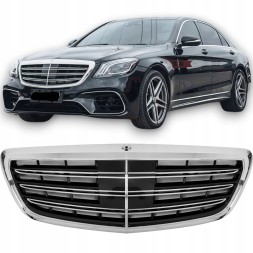 Green Parts GRILL ATRAPA MERCEDES S-KLASA W222 AMG 13-20 NOWY РЕШІТКА MERCEDES S-CLASS W222 AMG 13-20 GLOSS ЧОРНИЙ ХРОМ