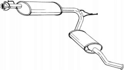 Bosal 283-581 Кінцевий глушник bos283-581 283-581