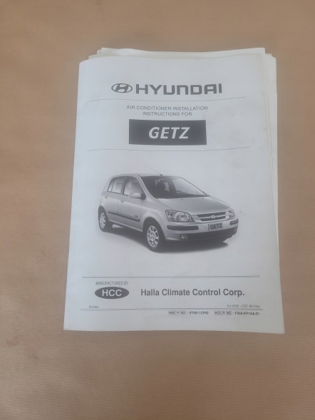 Hyundai OE 97600-1CA80 КОМПЛЕКТНА СИСТЕМА КОНДИЦІЮВАННЯ HYUNDAI GETZ 1.5 CRDI TCI - ПОВНИЙ НАБІР