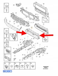 Volvo OE 32219018 Повітрозабірник volvo v60 s60 2019- oem/oe 32219018
