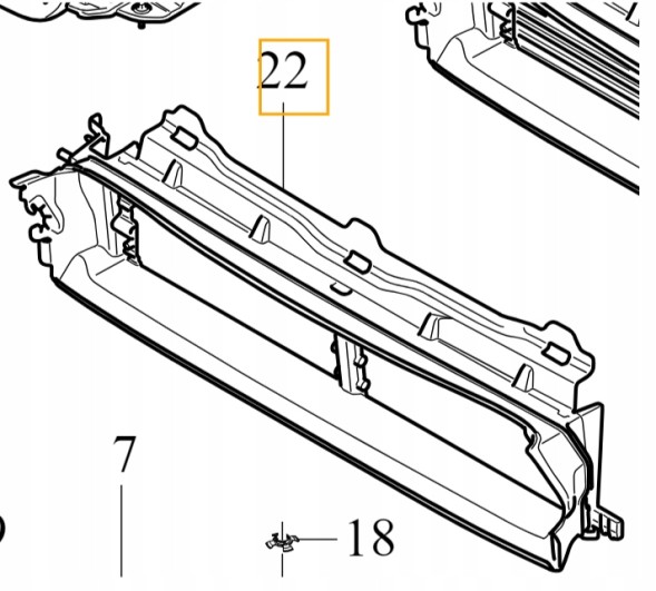 Volvo OE 32219018 Повітрозабірник volvo v60 s60 2019- oem/oe 32219018
