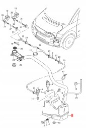 Audi OE ОРИГ ЗБІРНИК РІДИНИ ОМИВАЧІВ AUDI A2 8Z0955453B AUDI TRADITION