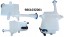 Hyundai OE MS-986103Z001 HYUNDAI I40 Бачок омивача скла OE 986103Z001