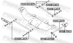 1029 003 KIT FEBEST Болт з ексцентриком