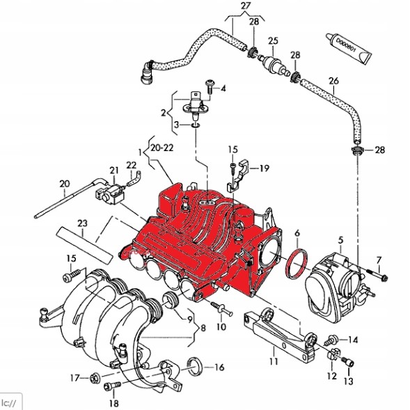 Prolights ACN-VW-010 ВПУСКНИЙ КОЛОН AUDI A3 1.6 VW BORA GOLF IV 2000-