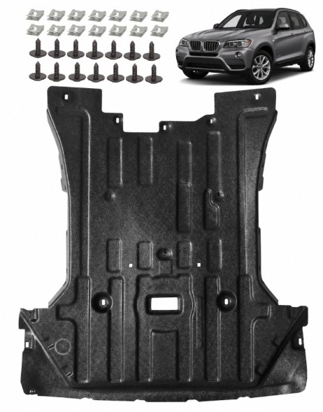 PC 51757213662 1+S ЗАХИСТ ДВИГУНА ПІД ДВИГУН BMW X3 F25 2010-2017 51757213662 + КРІПЛЕННЯ
