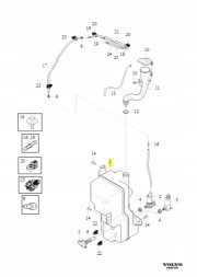 Volvo OE 32274694 Бак для омивача рідини volvo xc40 32274694