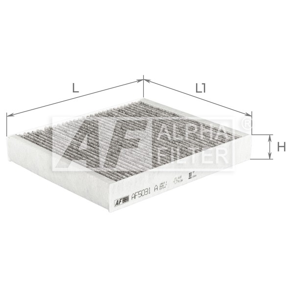 AF5031a ALPHA FILTER Фільтр салону