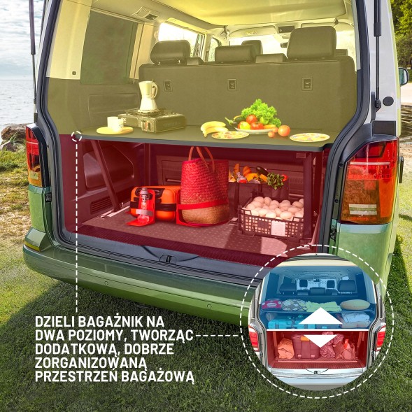 Omtec CHR-7526MFB001-T6 Ліжко кемпінгове в багажник, спальна полиця для VW T6 Multivan 2015-2019