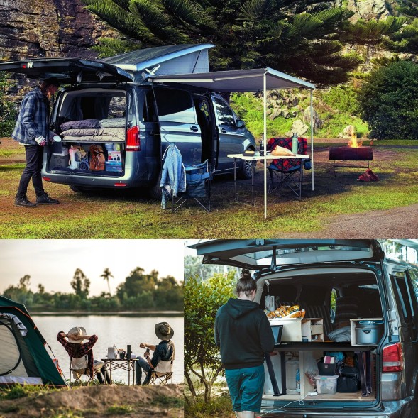 Omtec CHR-7526MFB001-T6 Ліжко кемпінгове в багажник, спальна полиця для VW T6 Multivan 2015-2019