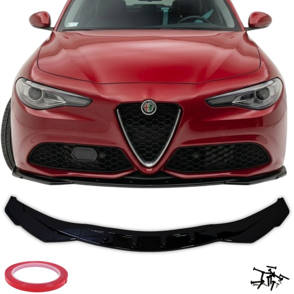 Китай Splitter Alfa Romeo Giulia Спідниця бампера Alfa Romeo Giulia 2015-2024 Чорний глянець Сплітер
