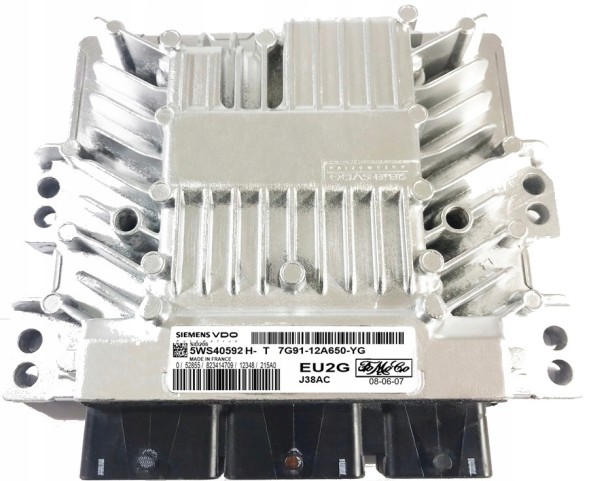 Siemens KOMPUTER ECU FORD 1.8 7G9112A650YG 5WS40592HT EU2G.SERWIS Комп'ютер ecu ford 1.8 7g9112a650yg 5ws40592ht eu2g