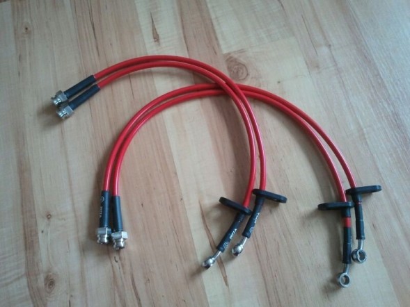 Pizza Brakes Przewody hamulcowe oplocie Honda Civic Type R EP3 Гальмівні дроти обплетення Honda Civic Type R EP3