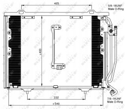 NRF 35215 Конденсатор кондиціонера nrf 35215