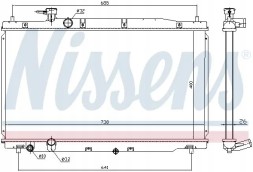 Nissens 681386 Радіатор охолодження 681386 nissens