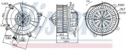 Nissens 87103 Вентилятор обдуву салону 87103 nissens mercedes