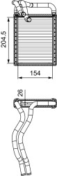 Valeo 812441 Обігрівач, теплообмінник valeo 812441