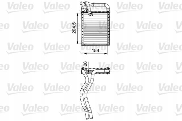Valeo 812441 Обігрівач, теплообмінник valeo 812441