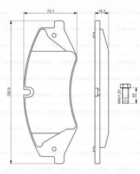 Bosch 0 986 494 408 Bosch 0 986 494 408 набір гальмівних колодок, дискові гальма