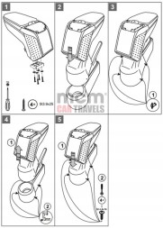 Rati V00127 Підлокітник SEAT Mii 2012- | Rati ARMSTER 2 ЧОРНИЙ