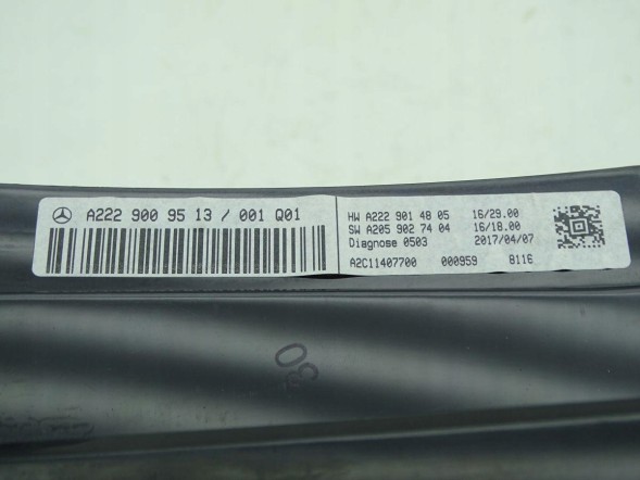 Mercedes-Benz OE A2229009513 GBI_BMW 4 EU MERCEDES S-KLASA W222 13-20 HEAD UP DISPLAY HUD ЄВРОПА ОРИГІНАЛ