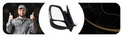Polcar 735517073 8PIN ДЗЕРКАЛО ЛІВЕ КОРОТКЕ ЕЛЕКТРИЧНЕ - DUCATO / BOXER / JUMPER - 2006 ->