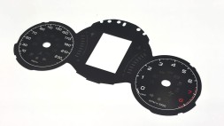 Moman 0089688097496 Замінник для Fiat 500X, диски спідометра, конверсія з миль на годину (mph) в кілометри на годину (kmh), для авто з США/Великобританії, циферблати